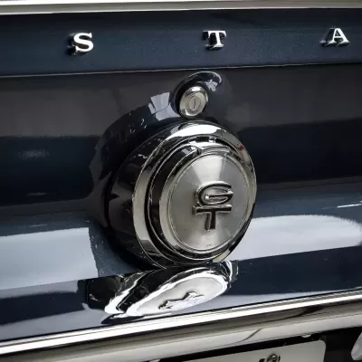 Classic Ford Mustang aluminum gas filler cap