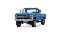 1972 Velocity Blue Ford F250_4 Drivers Side Front 