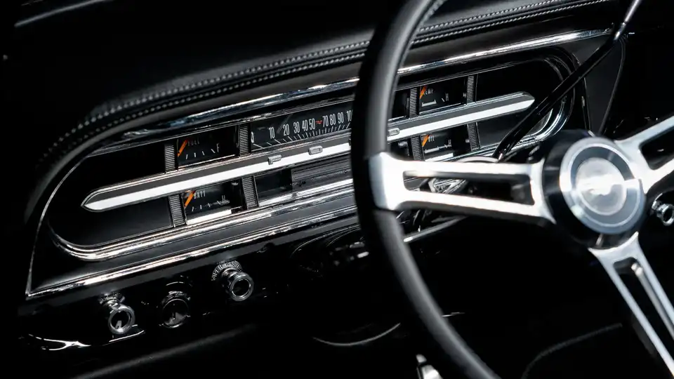1970 Black Ford F100_15 Dakota Digital Gauges