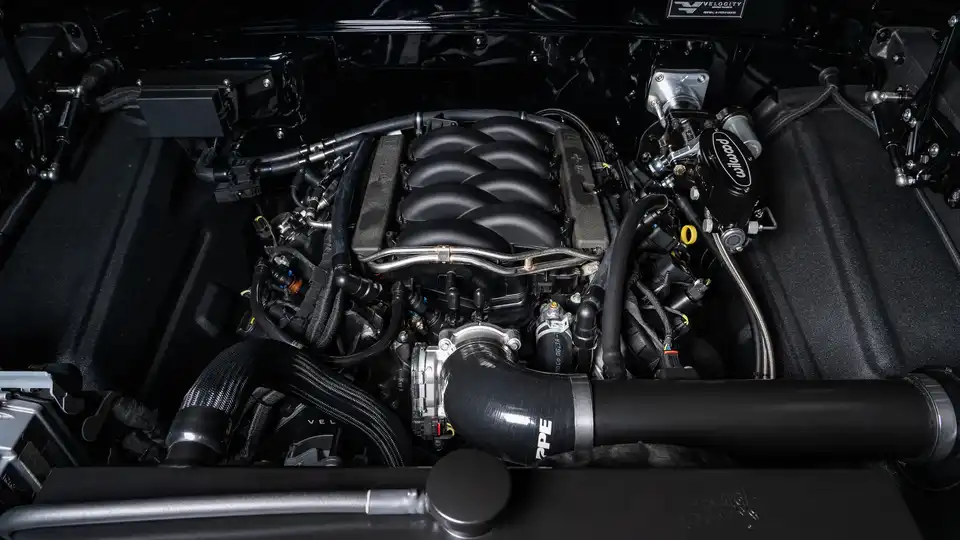 1970 Black Ford F100_26 5.0L Ford Coyote Engine