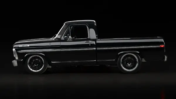 1970 Black Ford F100_2 Drivers Side 