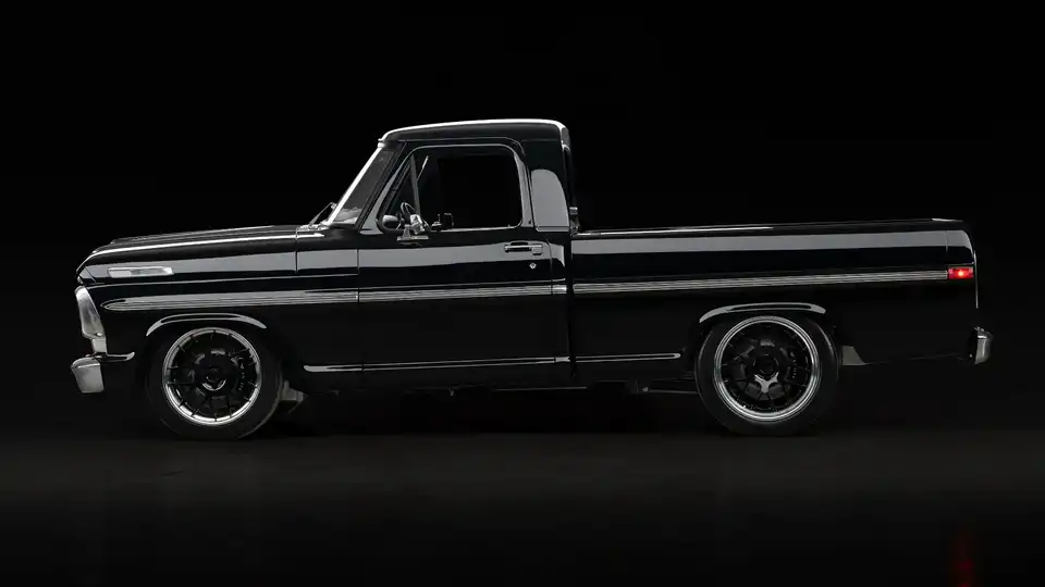 1970 Black Ford F100_2 Drivers Side 