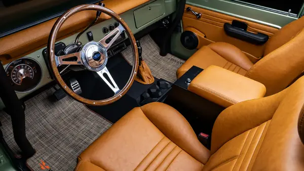 1974 Green Early Ford Bronco_ 14 15 Driver Side Interior