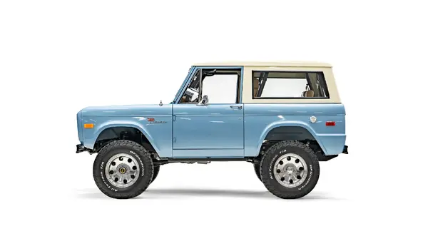 1977 Brittany Blue Hardtop Ford Bronco_2 Drivers Side 