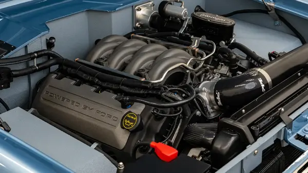 1977 Brittany Blue Hardtop Ford Bronco_26 5.0L Ford Coyote Engine