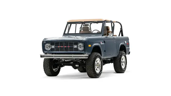 1971 Vintage Ford Bronco Anvil Gray_4 Drivers Side Front 