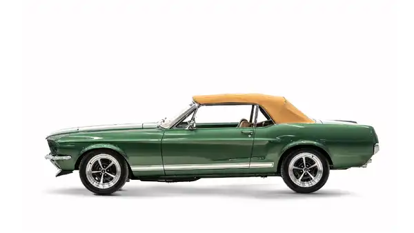 Restored 1968 Ford Mustang Convertible Top Up_2 Drivers Side 