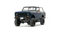 1976 North Sky Blue IH Scout 2_4 Drivers Side Front 