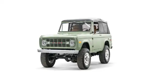 1971 Boxwood Green Ford Bronco For Sale_4 Drivers Side Front 