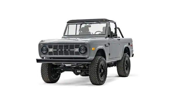 1966 Nardo Gray Ford Bronco_4 Drivers Side Front 
