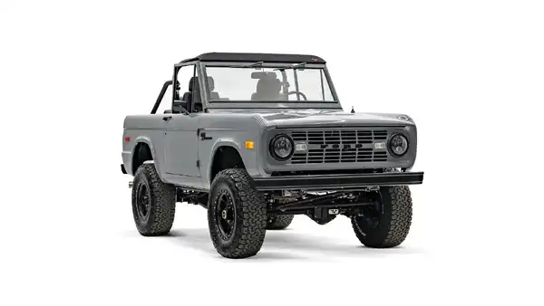 1966 Nardo Gray Ford Bronco_6 Passenger Side Front 