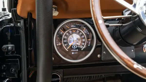 1974 Black Ford Bronco_15 Dakota Digital Gauges