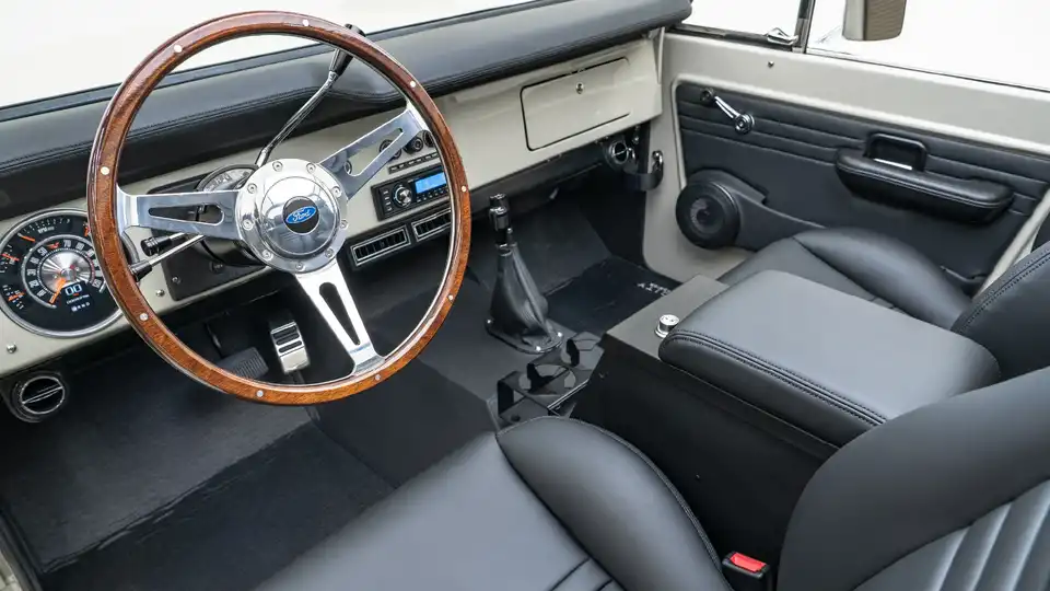 1974 Pink Ford Bronco For Sale_ 14 15 Driver Side Interior