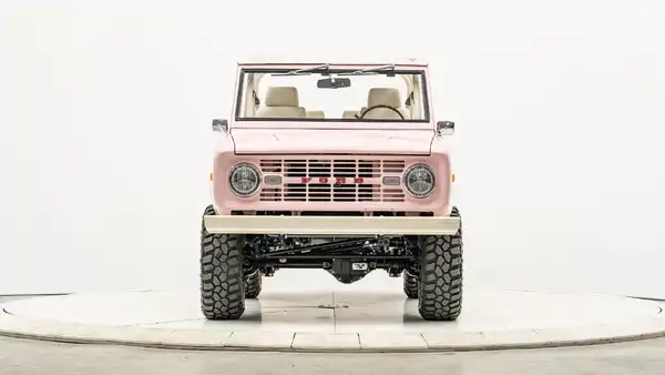1971 Vintage Pink Ford Bronco For Sale_5 Front