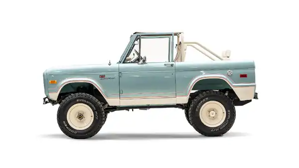 1974 Seafoam Vintage Ford Bronco_2 Drivers Side 