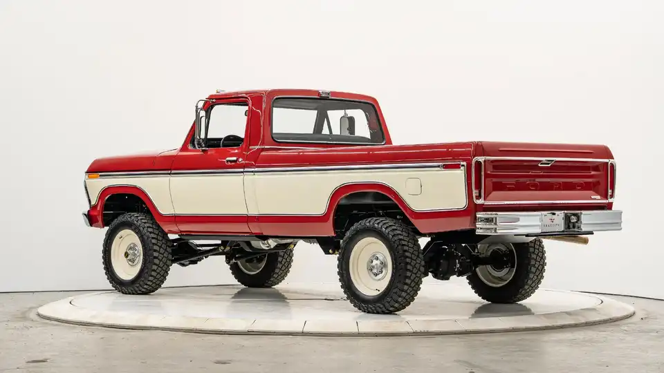 1977 Classic Ford F250 Dentside For Sale_13 Driver Side Rear 3.4