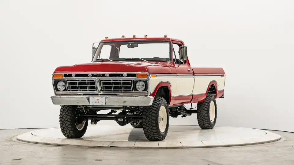 1977 Classic Ford F250 Dentside For Sale_4 Drivers Side Front 