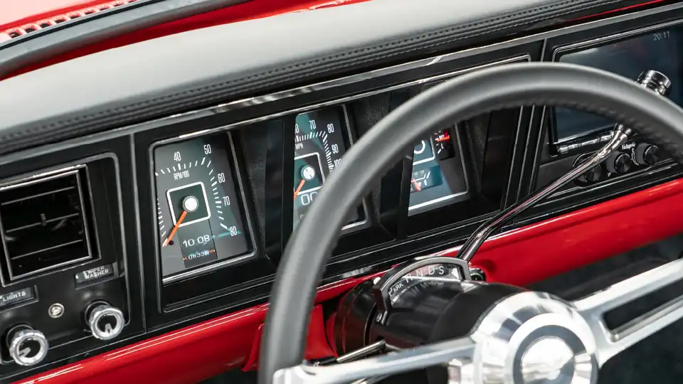 1977 Classic Ford F250 Dentside For Sale_15 Dakota Digital Gauges