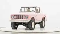 1976 Pink Ford Bronco For Sale_4 Drivers Side Front 