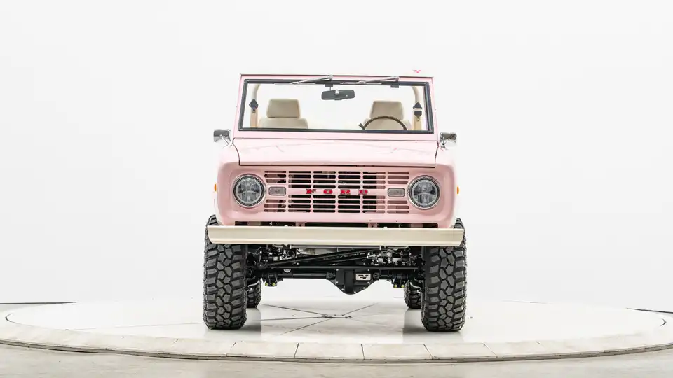 1976 Pink Ford Bronco For Sale_5 Front