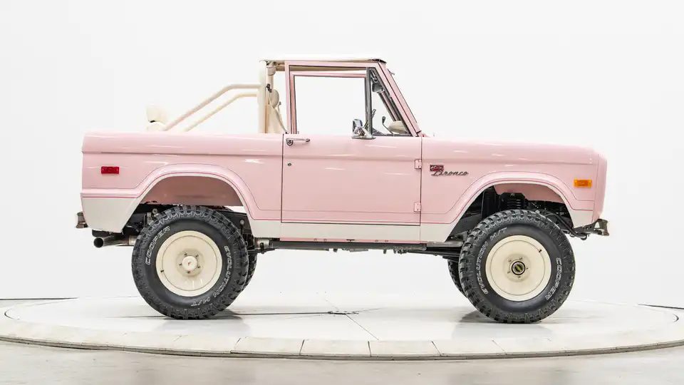 1976 Pink Ford Bronco For Sale_8 Passenger Side