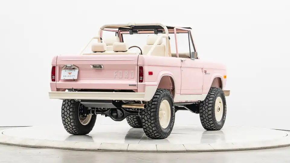 1976 Pink Ford Bronco For Sale_10 Passenger Side Rear