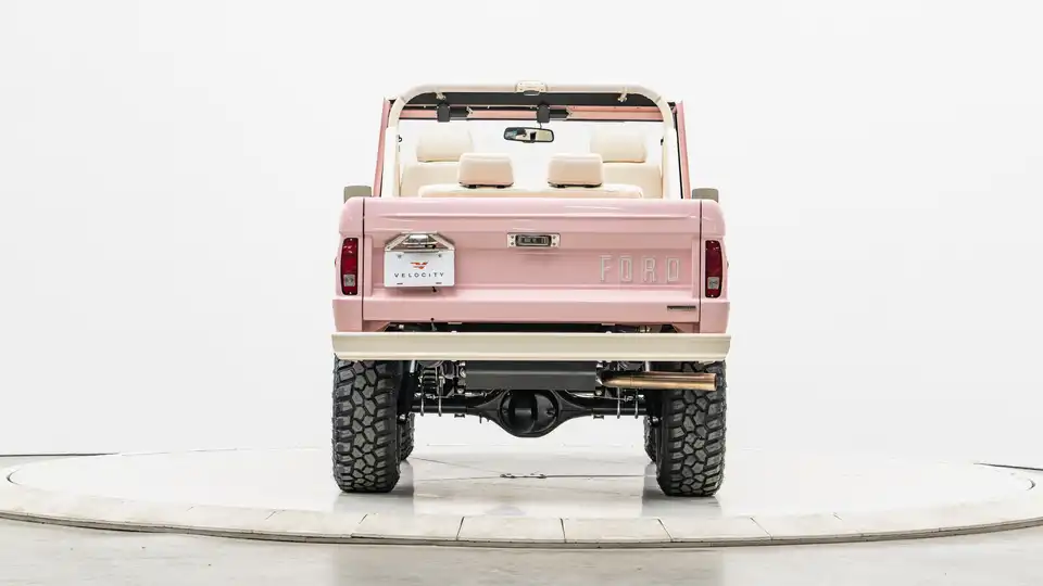 1976 Pink Ford Bronco For Sale_11 Rear Tailgate