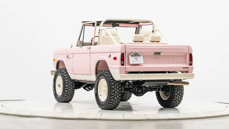 1976 Pink Ford Bronco For Sale_12Driver Side Rear