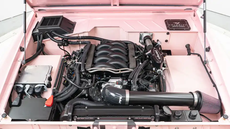 1976 Pink Ford Bronco For Sale_26 5.0L Ford Coyote Engine