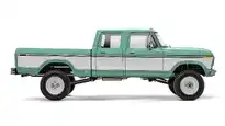 F250 Crew Cab_Side View_Light Jade And White_063025