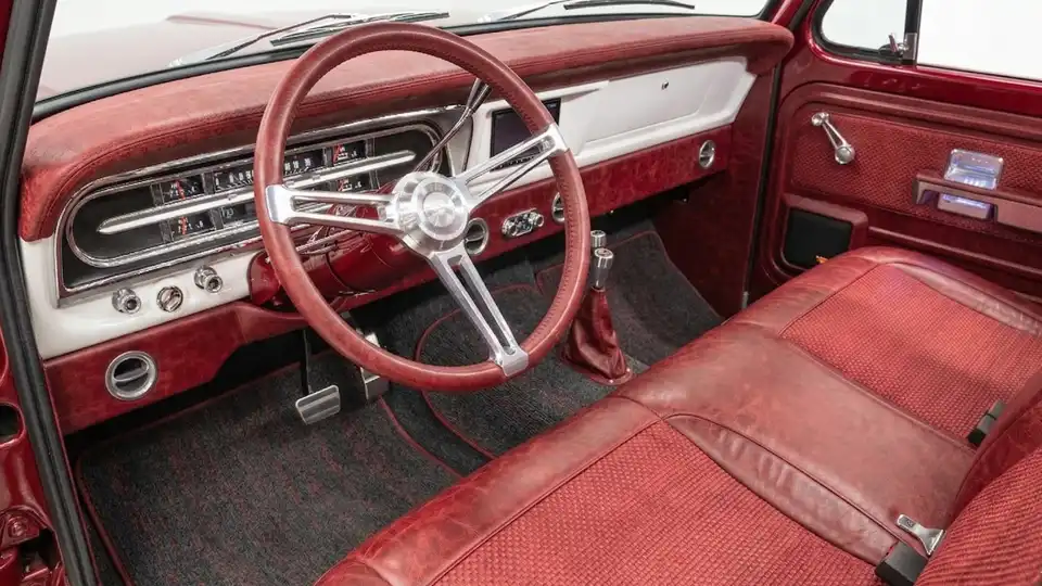 F150 Crimson Red Interior
