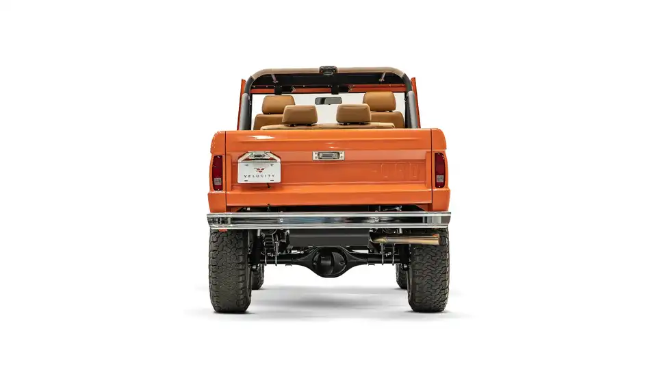 1973 Orange Vintage Ford Bronco_11 Rear Tailgate