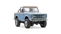 1971 Brittany Blue Ford Bronco_6 Passenger Side Front 