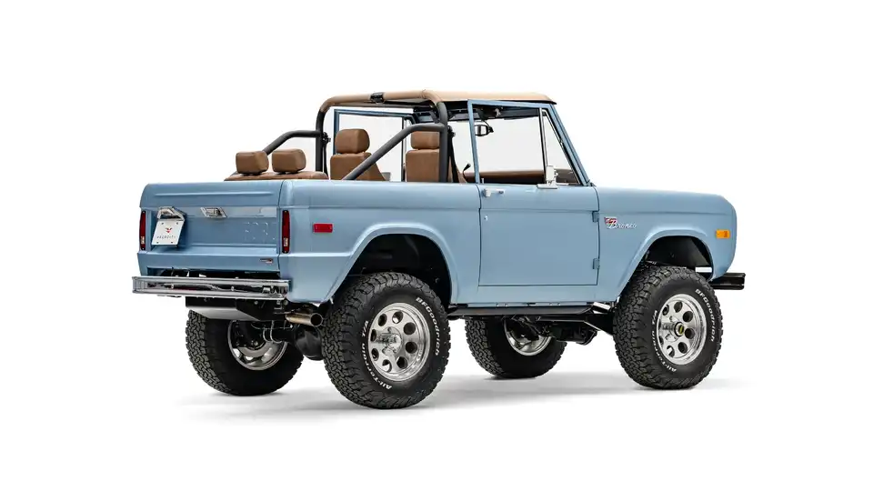 1971 Brittany Blue Ford Bronco_9 Passenger Side Rear 3