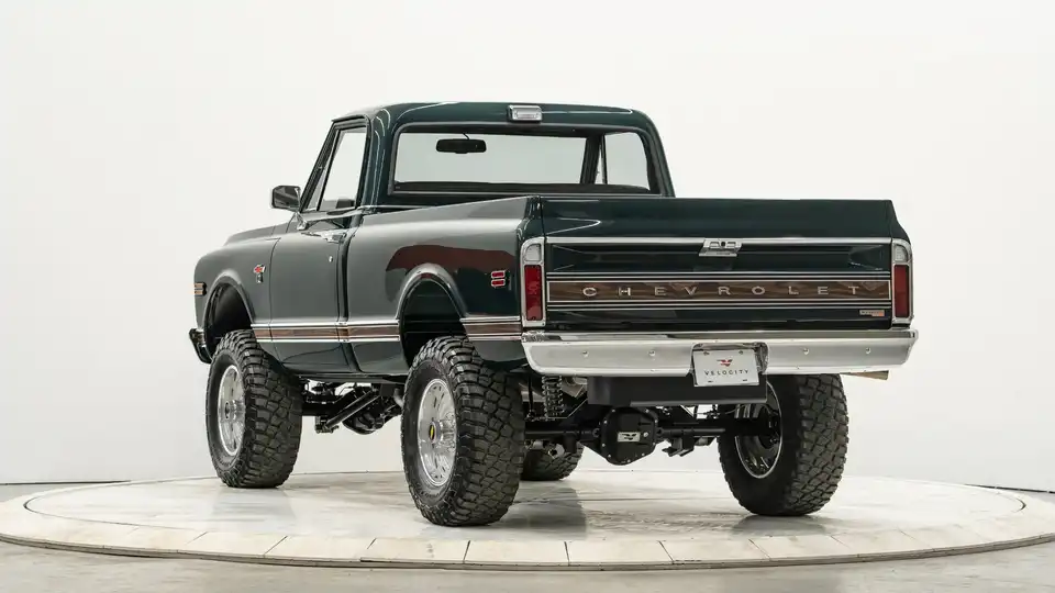 Green 1972 Chevy K10_12Driver Side Rear