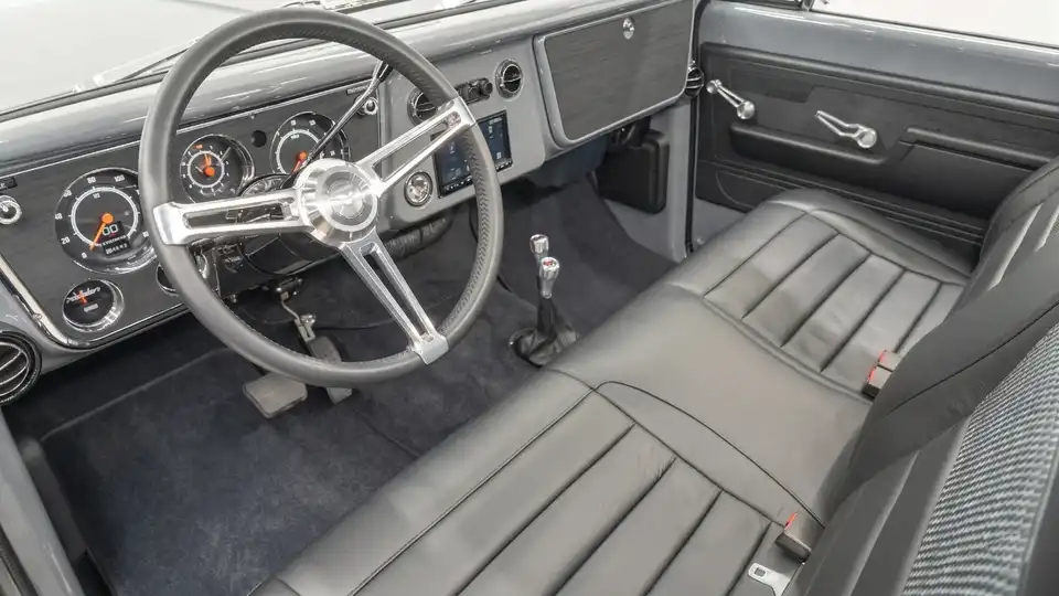 Classic Chevy K10 Nardo Gray   Interior