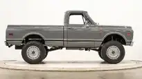 Classic Chevy K10 Nardo Gray   Side View