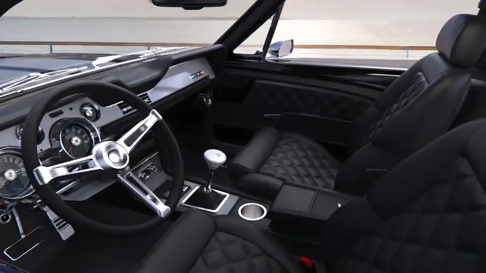 15654 Classic Ford Mustang Fastback Interior Lg