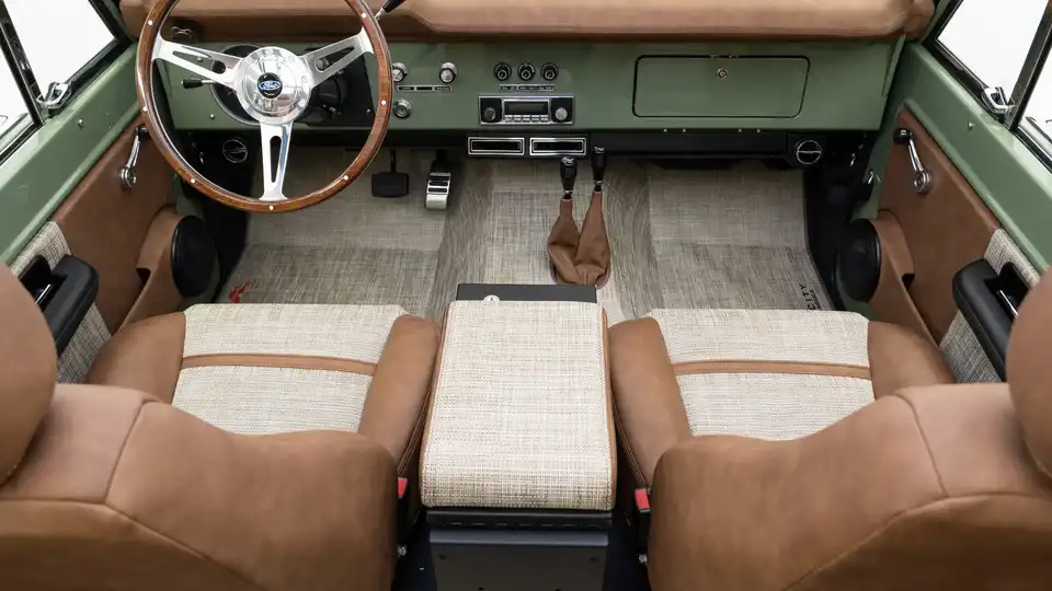 Velocity 1968 Ford Bronco_17 Front Interior