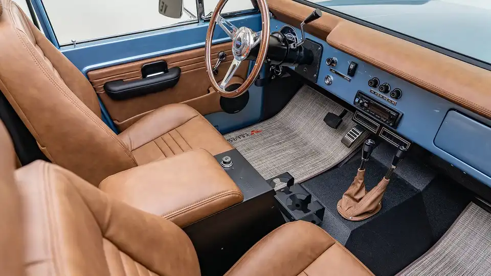 54 1968 Brittany Blue Classic Ford Bronco0022interior Lg