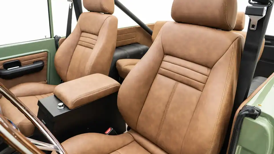 1968 Boxwood Green Bronco For Sale_17 Front Interior