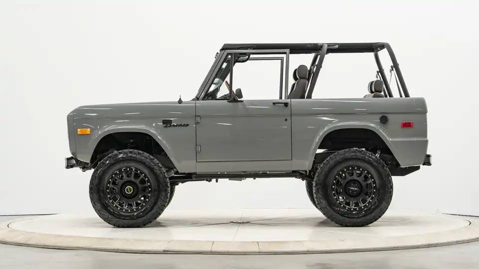 1976 Ford Bronco Arabian Gray_2 Drivers Side 