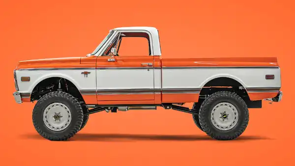 5339 Orange Classic Chevy K10 0