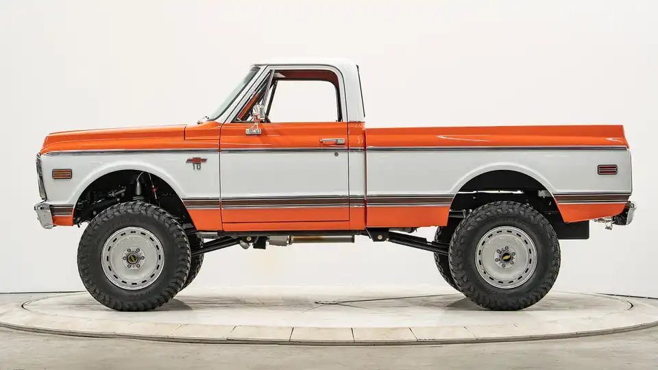5339 Orange Classic Chevy K10 1