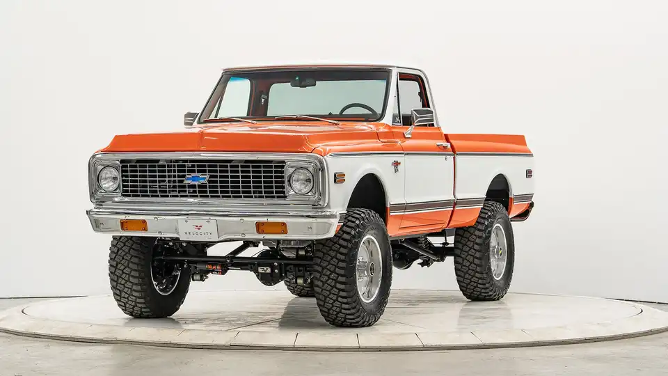 5339 Orange Classic Chevy K10 For Sale 3