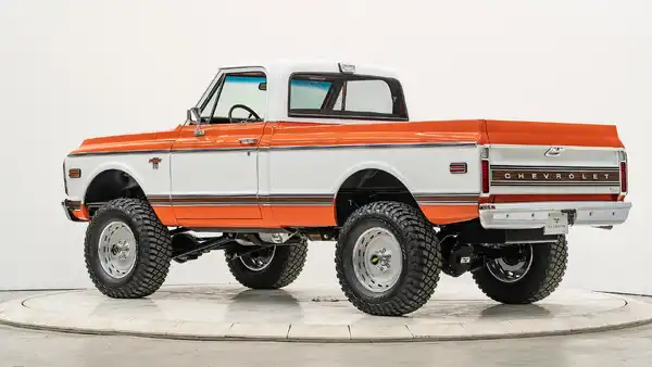 5339 Orange Classic Chevy K10 For Sale 12