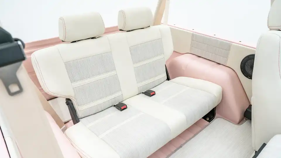 1971 Vintage Pink Ford Bronco For Sale_16 Rear Interior