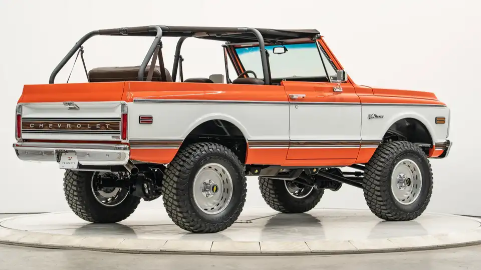 1969 Hugger Orange Chevy K5 Blazer For Sale_9 Passenger Side Rear 3