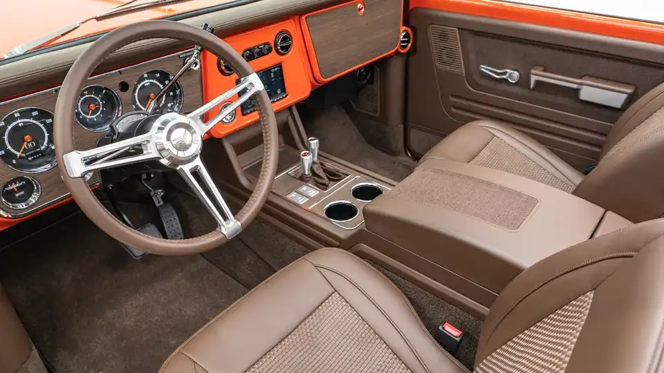 1969 Hugger Orange Chevy K5 Blazer For Sale_ 14 15 Driver Side Interior