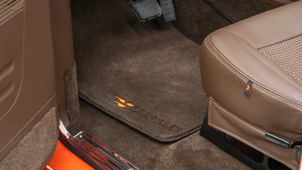 1969 Hugger Orange Chevy K5 Blazer For Sale_17 Front Interior